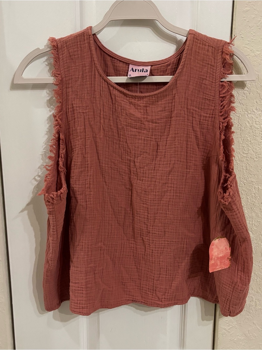 Arula Xquisite Withered Rose Gauze Sleeveless Top - Size XL NWT
